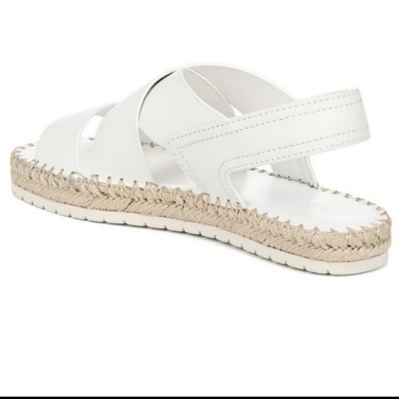 VINCE White Leather Sandals - Picture 3 of 11